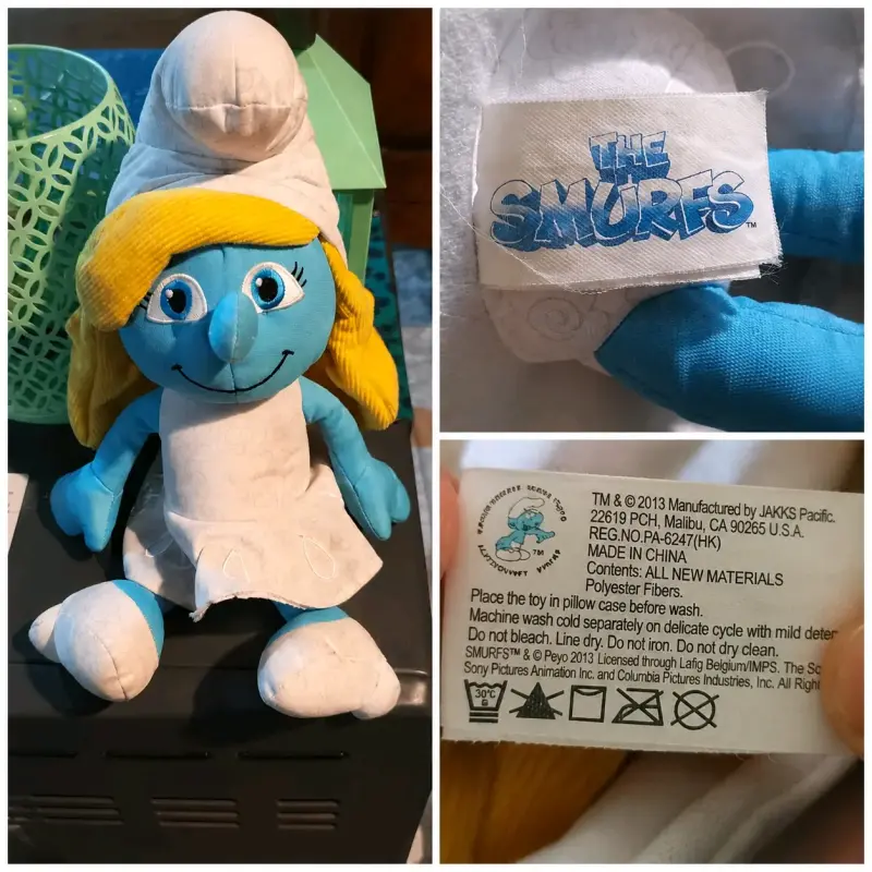 Peluche Pitufina / Smurfette original 💙 - 1