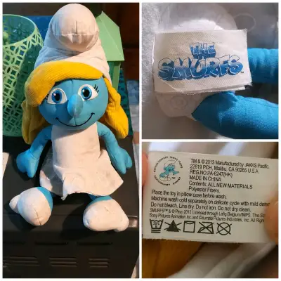 Peluche Pitufina / Smurfette original 💙 - miniatura 1