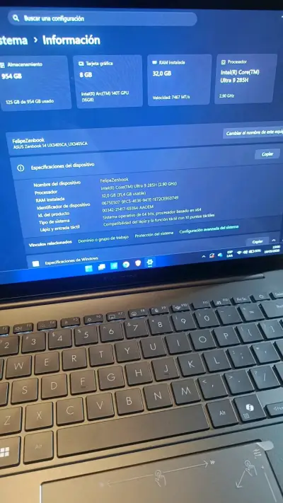 Asus Zenbook 14 - Pantalla touch OLED HD, - miniatura 1