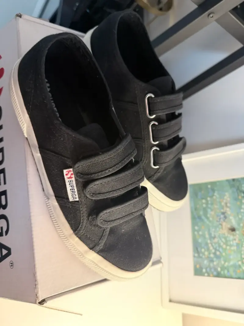 Zapatillas negras Superga Mujer, talla 39 - 1