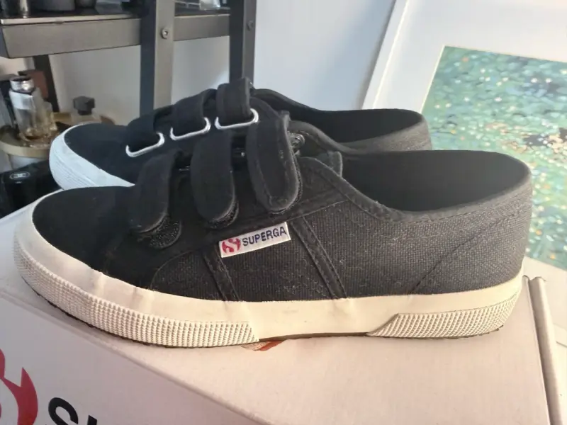 Zapatillas negras Superga Mujer, talla 39 - 2