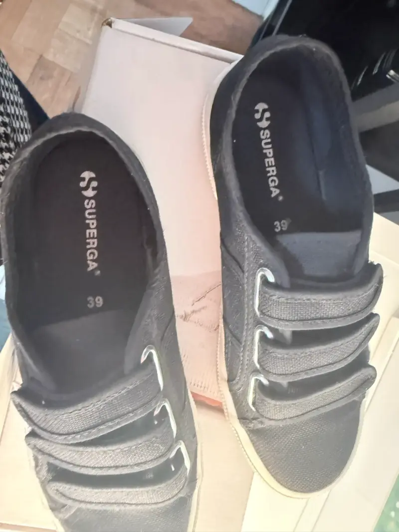 Zapatillas negras Superga Mujer, talla 39 - 4