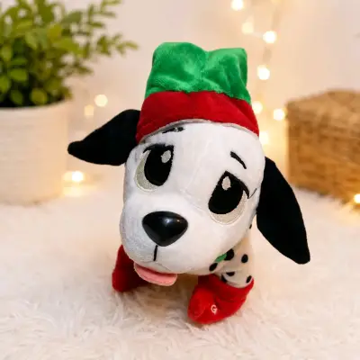 🐶 Peluche Dálmata Navideño Musical - miniatura 2