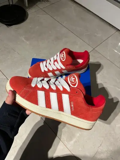 Zapatillas rojas Adidas Campus - miniatura 1