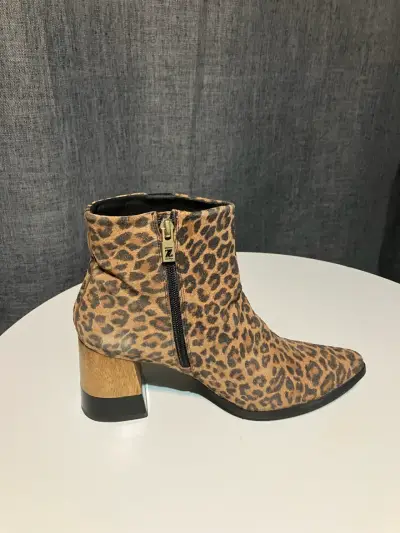 Botines animal print leopard - miniatura 1