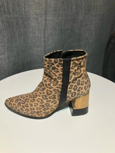 Botines animal print leopard - miniatura 2