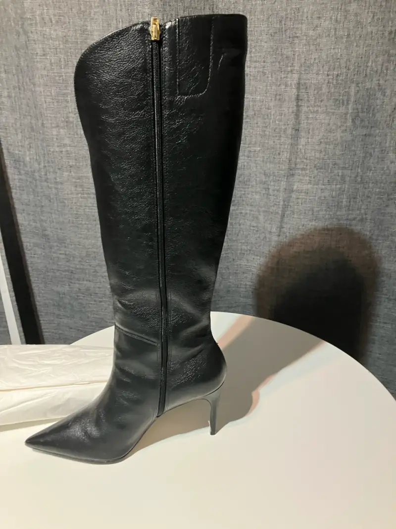 Botas negras de cuero alto - 2