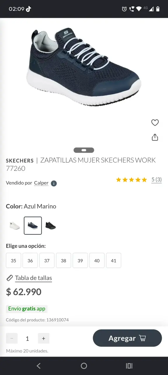 Zapatillas Skechers Mujer Azul - 2