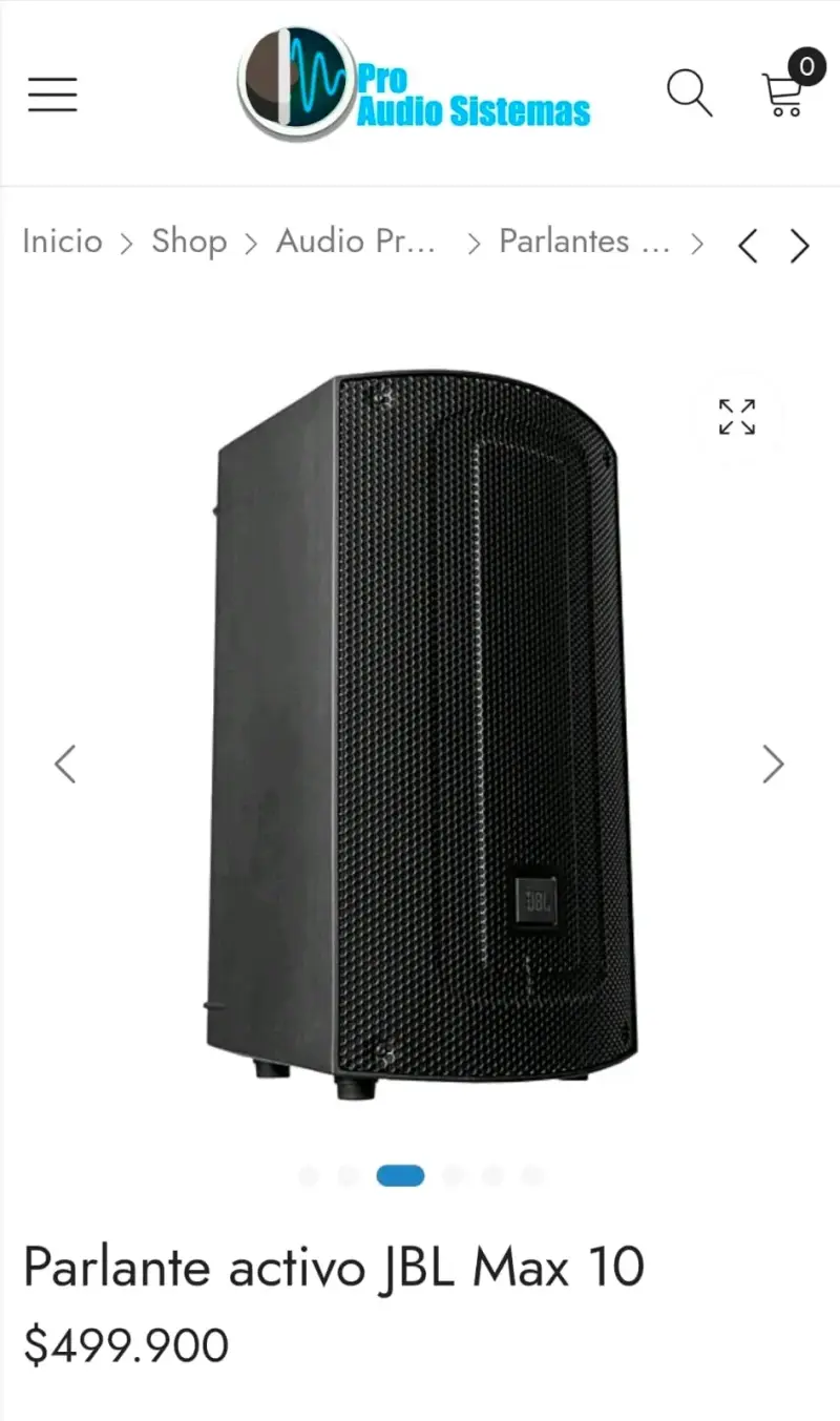 Parlante activo JBL Max 10