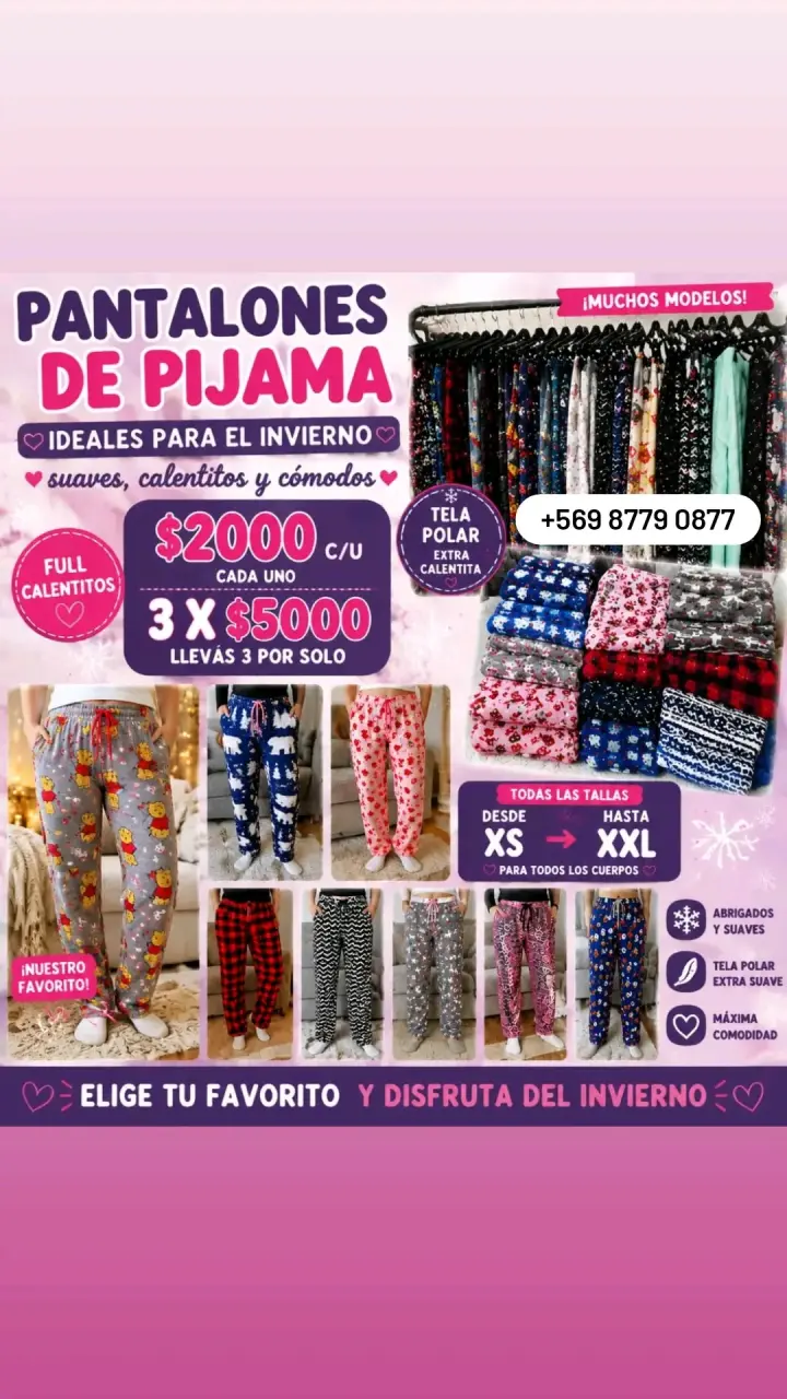 Pantalones de pijama polar - 1