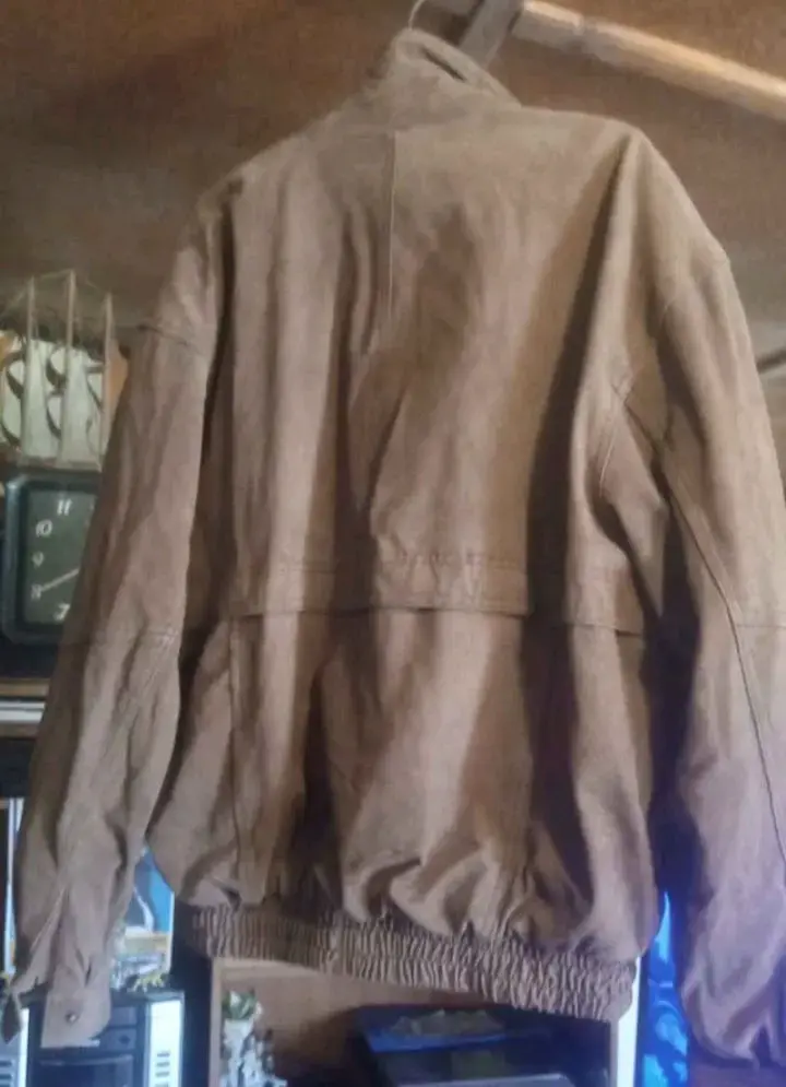 Chaqueta de cuero marrón - 6
