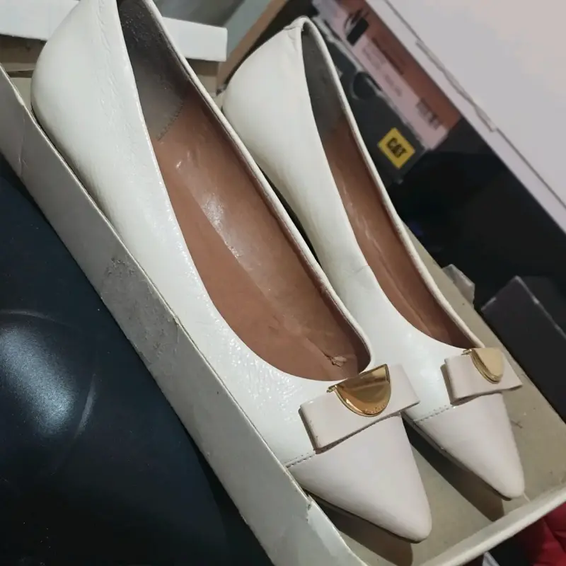 Zapatos planos blancos de mujer - 4