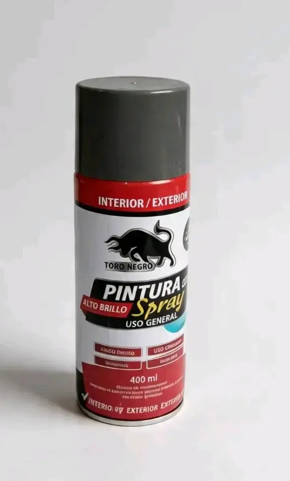 PINTURA GRIS en spray alto brillo 400 ML