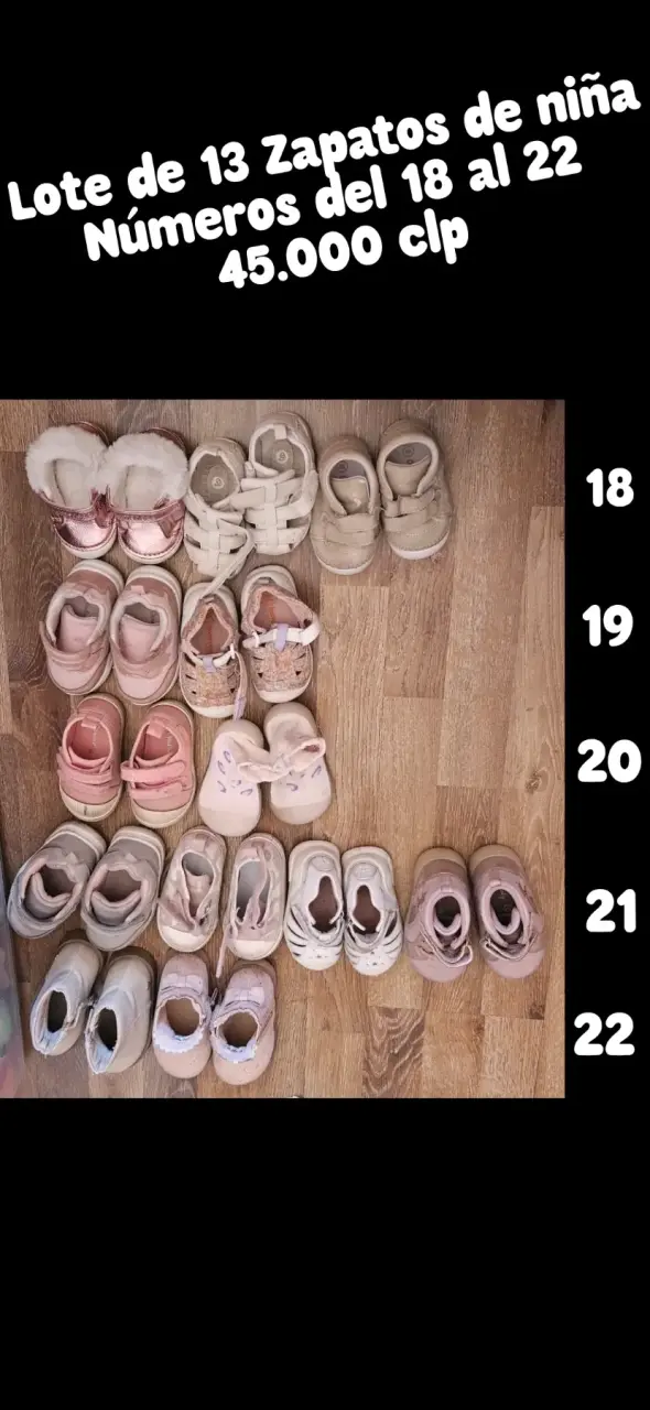 Lote de zapatillas de Niña - 4