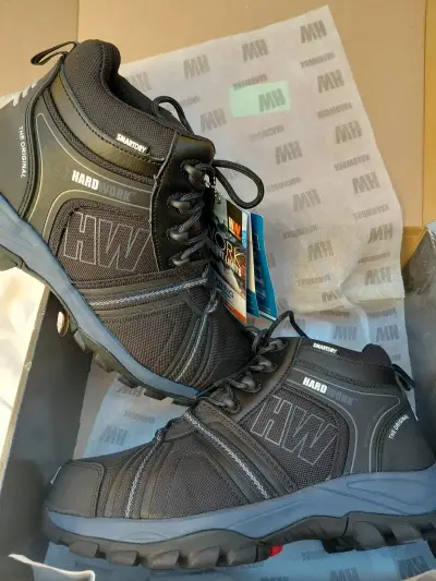 Zapatos de trabajo negros HW - miniatura 1