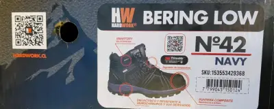 Zapatos de trabajo negros HW - miniatura 6