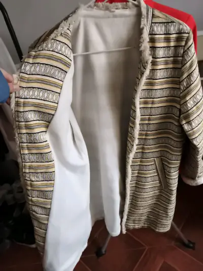 Abrigo rayado con interior suave - miniatura 2