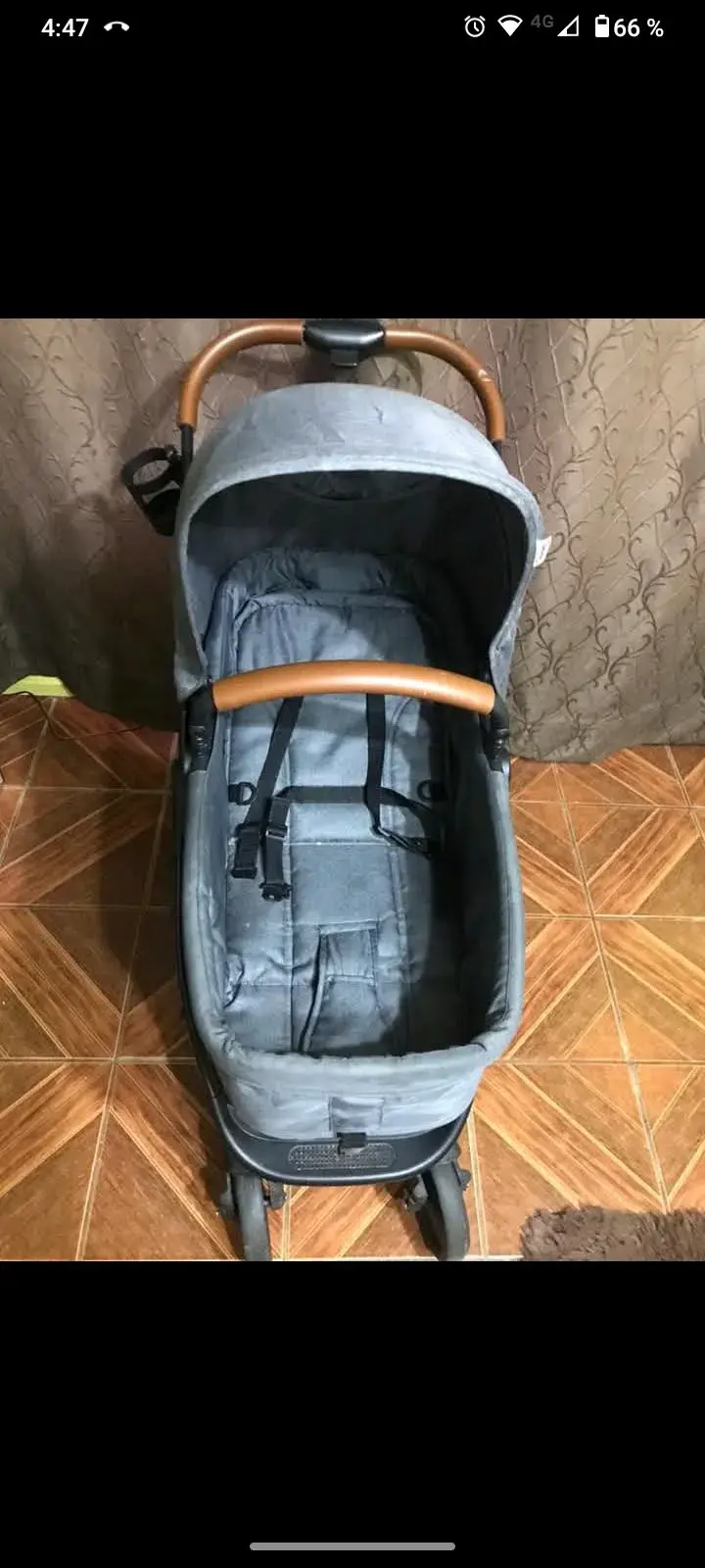 Coche de bebé gris funcional - 1