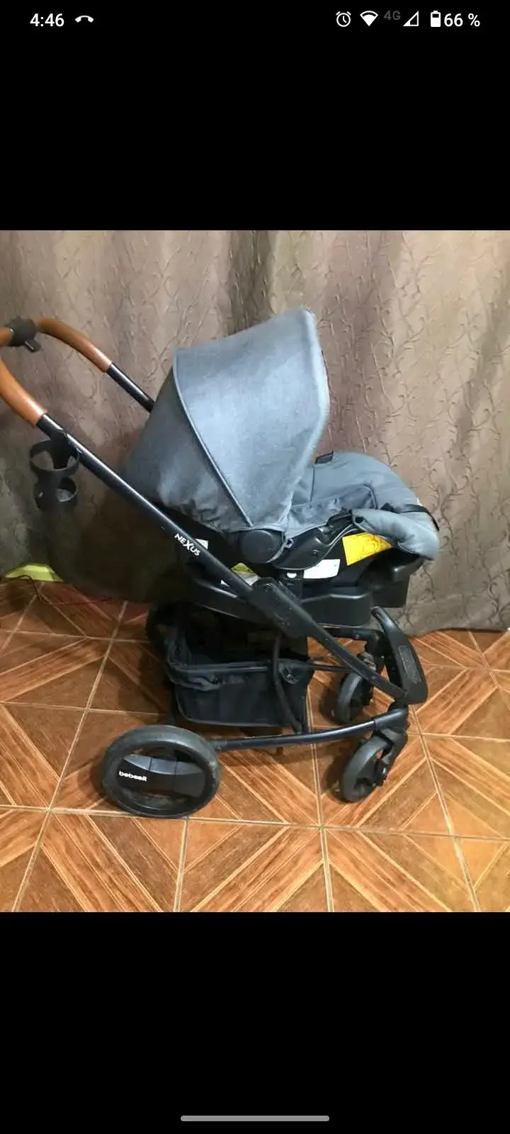 Coche de bebé gris funcional - 3