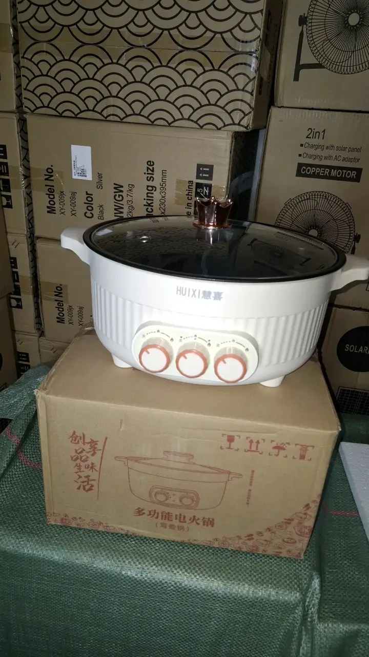 Olla eléctrica multifunción blanca 3 diviciones - 1