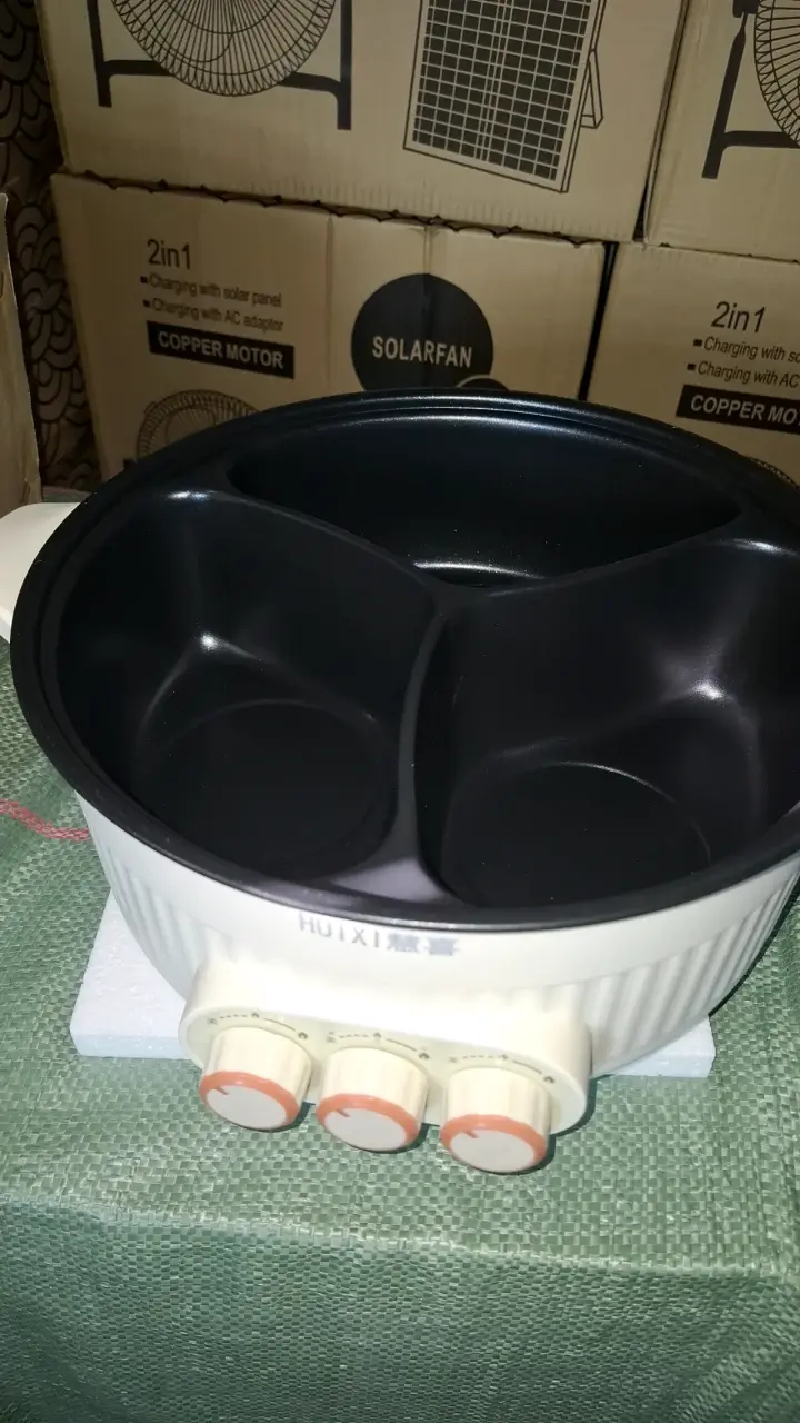 Olla eléctrica multifunción blanca 3 diviciones - 2