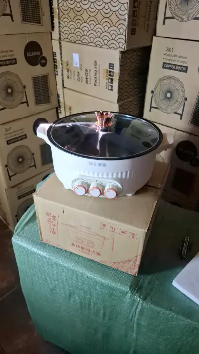Olla eléctrica multifunción blanca 3 diviciones - miniatura 3