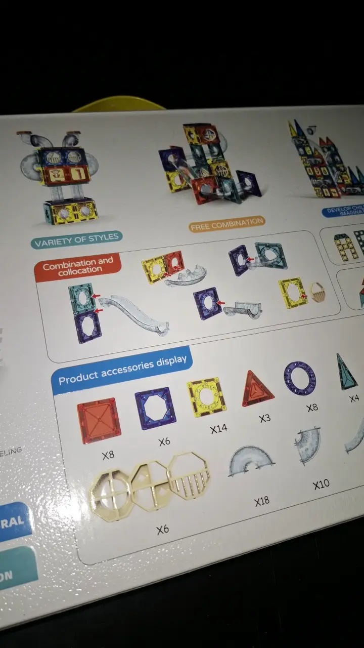 Bloques magnéticos para niños 97 piezas nuevos - 3