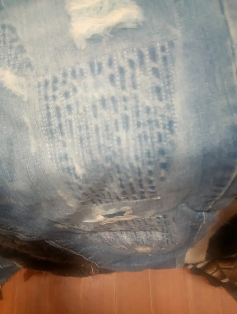 Jeans desgastados azul clásico - 2