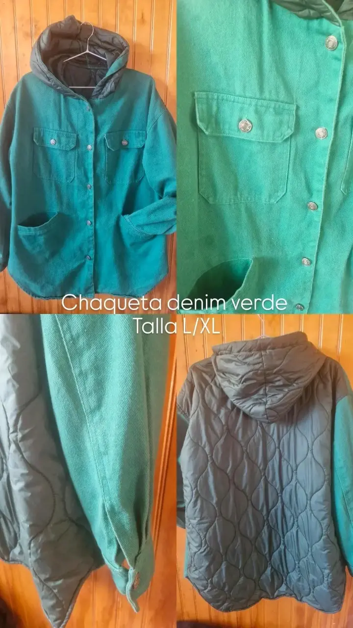 Chaqueta verde con capucha - 2