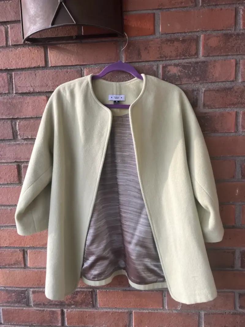 Tapado de lana verde claro - 6