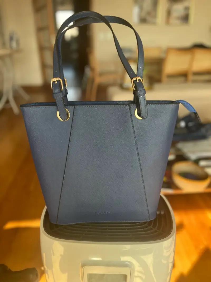 Cartera azul grande elegante - 1