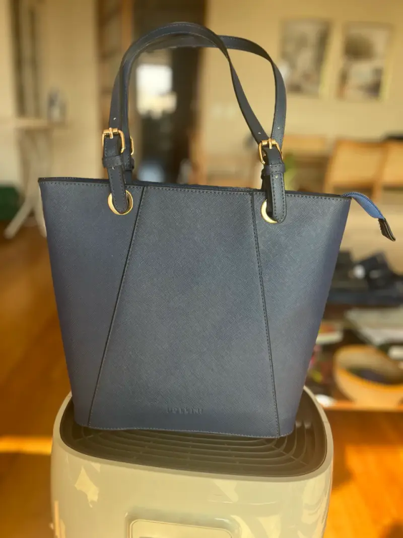 Cartera azul grande elegante - 3