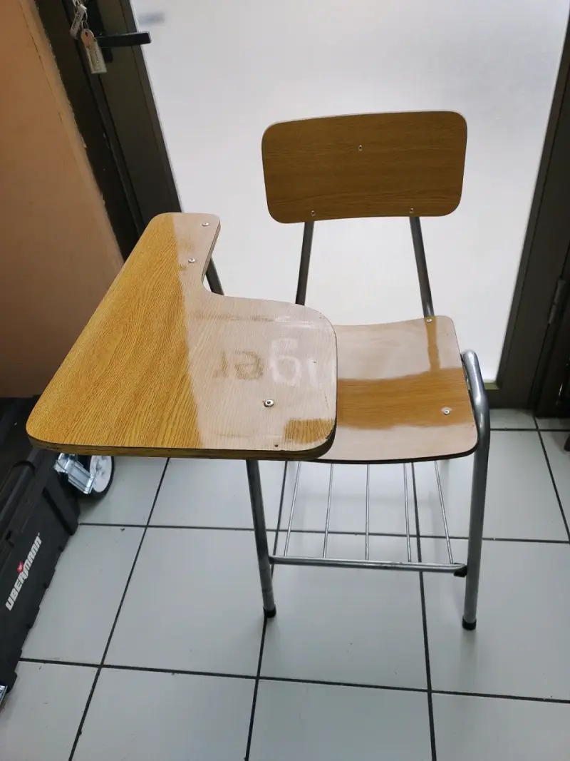 Silla escolar con escritorio universitaria - 2