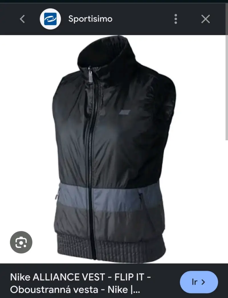 Chaleco negro acolchado Nike - 2
