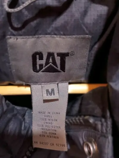 Chaleco acolchado CAT negro talla m - miniatura 3