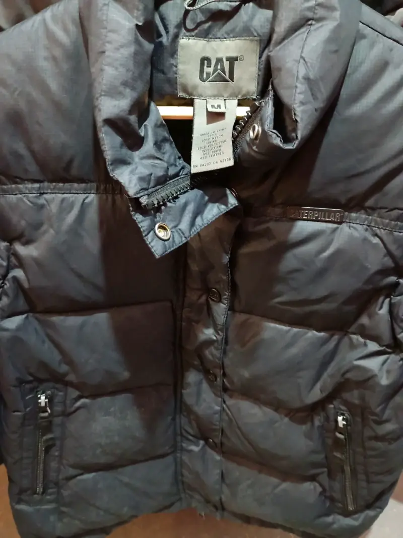 Chaleco acolchado CAT negro talla m - 4