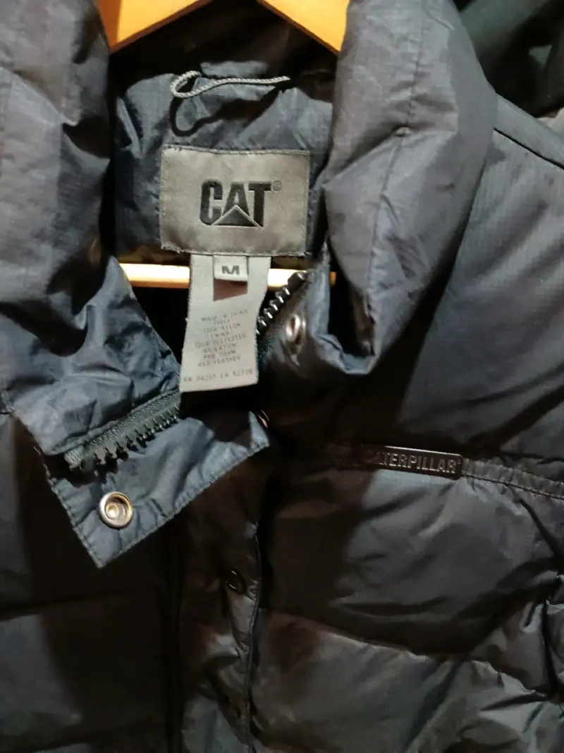 Chaleco acolchado CAT negro talla m - 6