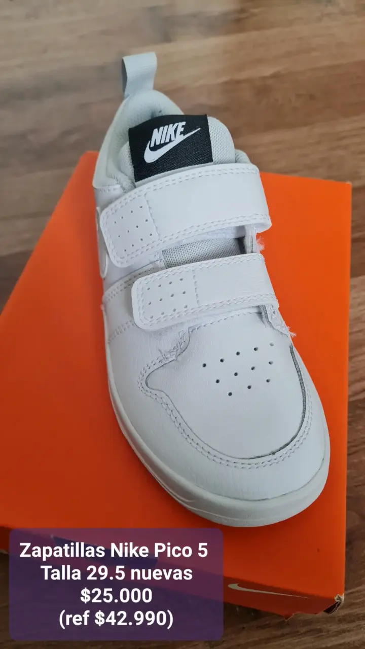Zapatillas Nike Pico 5 blancas - 1