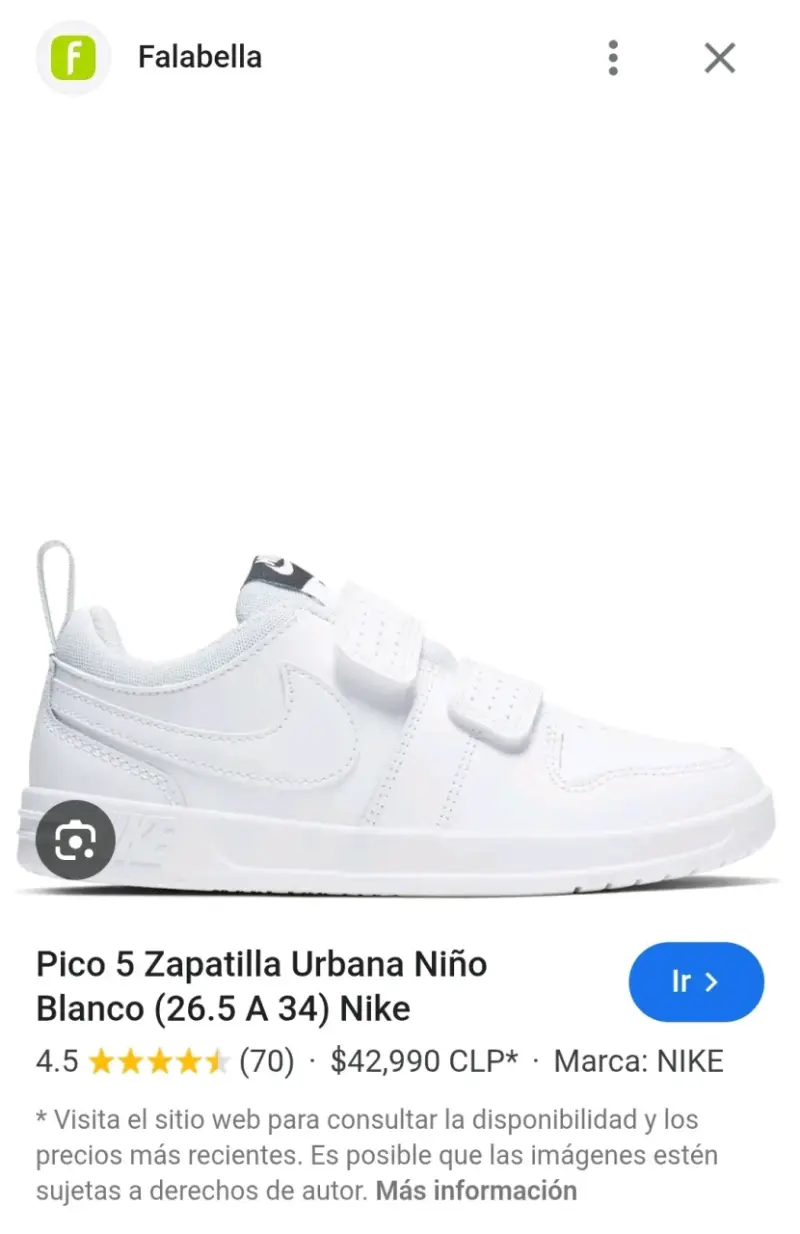 Zapatillas Nike Pico 5 blancas - 4