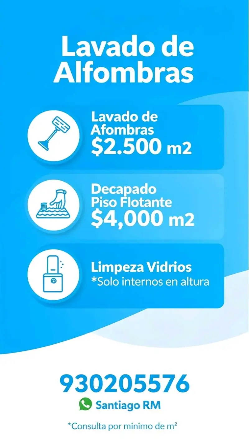 Servicio de lavado de alfombras