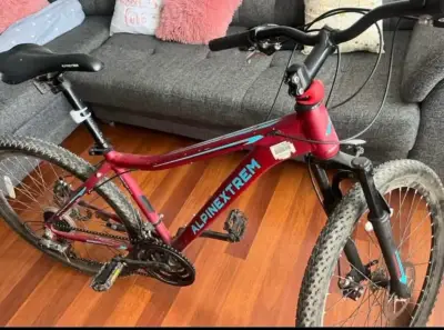 Bicicleta montaña Alpinextrem roja - miniatura 1