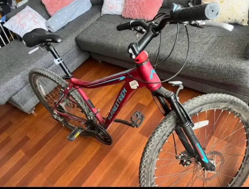 Bicicleta montaña Alpinextrem roja - 2