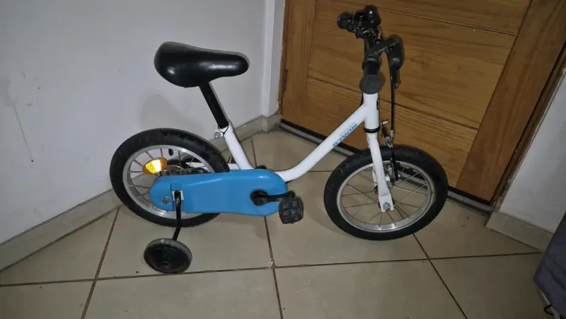Bicicleta infantil aro 14 con ruedas de apoyo - 2