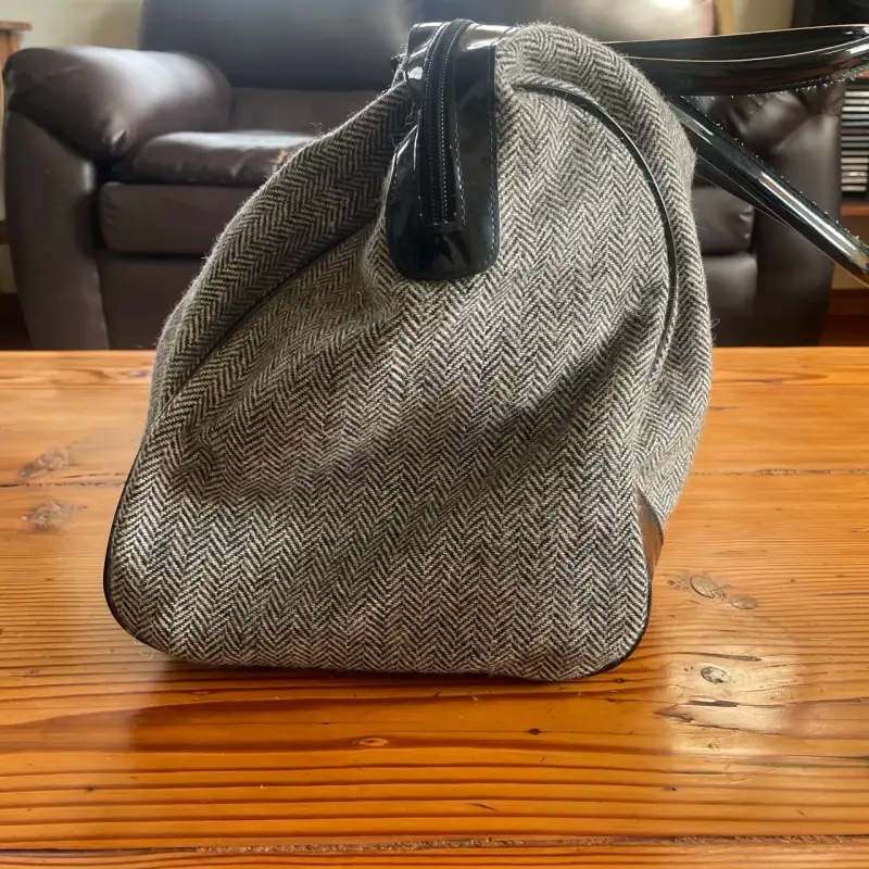 Bolso de viaje gris y negro - 4