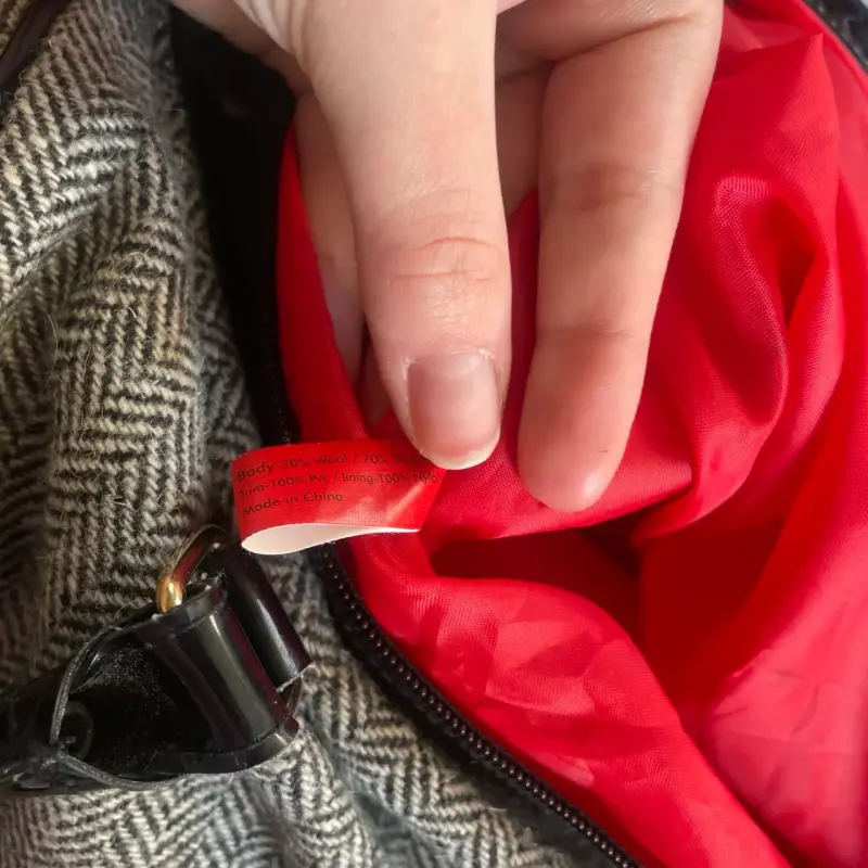 Bolso de viaje gris y negro - 6