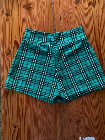 Falda Shorts a cuadros verdes - miniatura 5