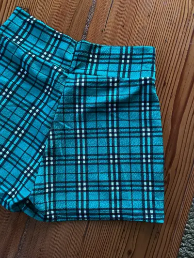 Falda Shorts a cuadros verdes - miniatura 6