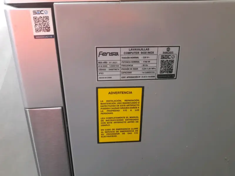 Lavadora Fensa 9430 Inox - 6