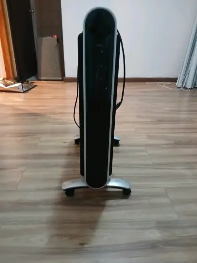 Calefactor eléctrico con ruedas - miniatura 1