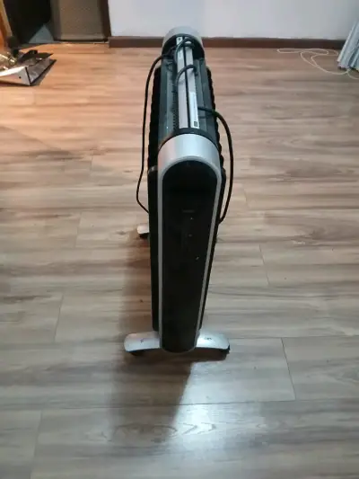 Calefactor eléctrico con ruedas - miniatura 2